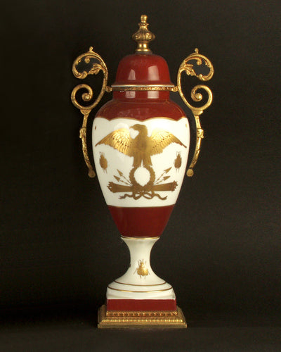 Vintage Collection image 1 of a Ceramic Urn with Gilded Bronze Mounts antique.