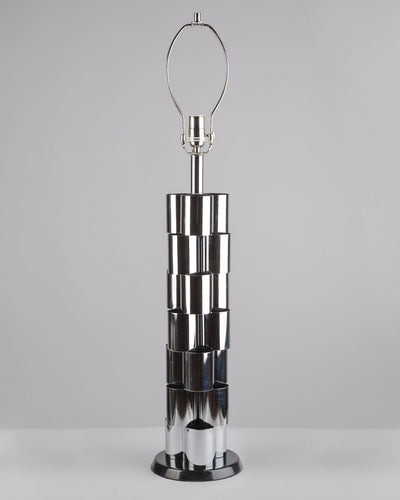 Vintage Collection image 1 of a Chrome Cylinder Table Lamp antique.