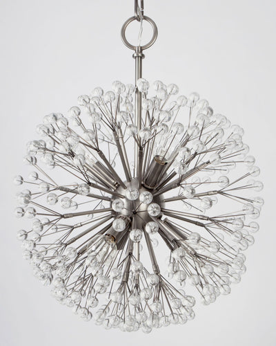 Tony Duquette Collection image 1 of a Dandelion 18 Chandelier made-to-order in a Duquette Pewter finish.