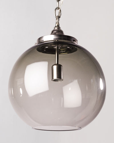 Remains Lighting Co. Collection image 1 of a Eugene 14 Pendant Smoke made-to-order in a Burnished Nickel finish.