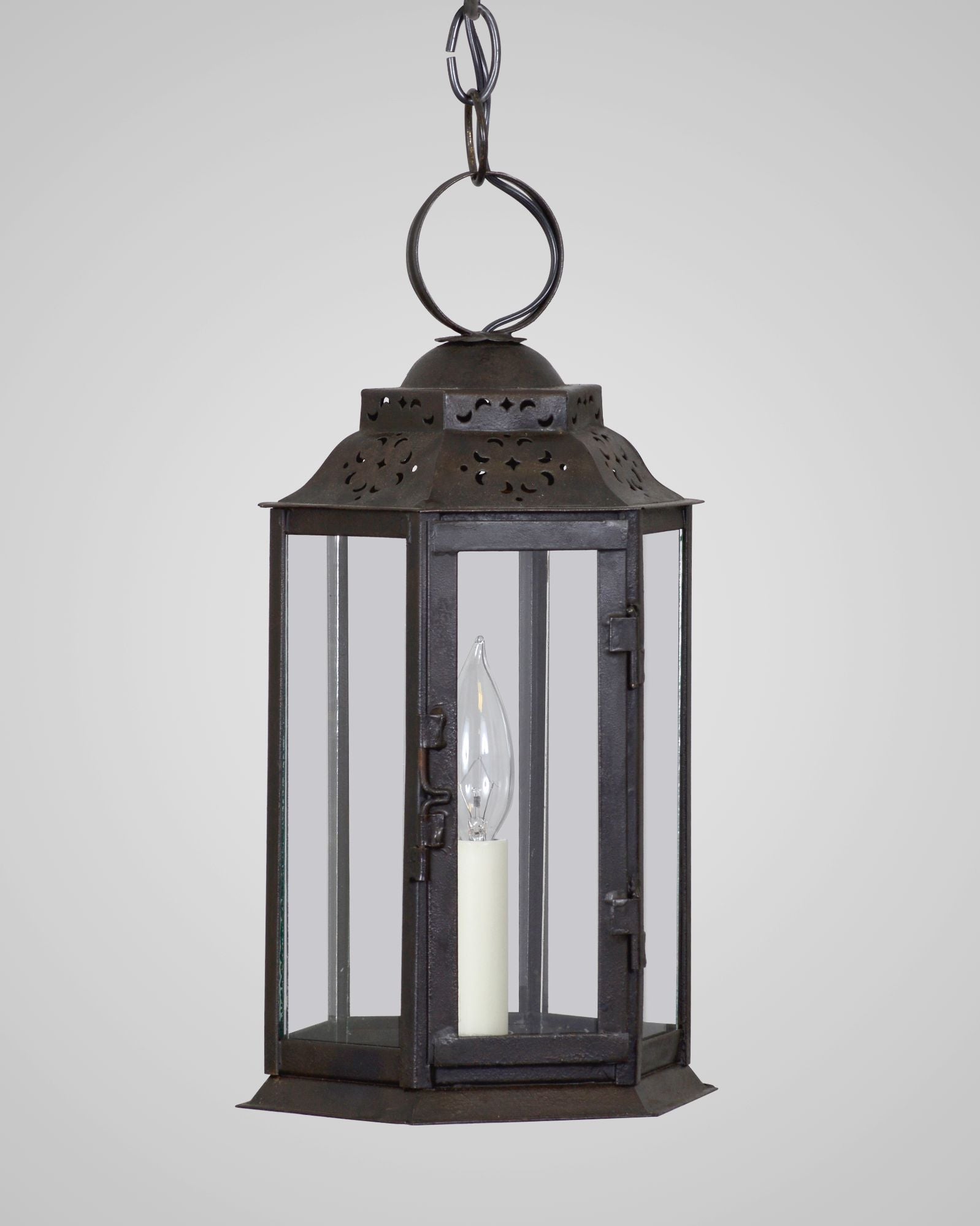 Small Vintage Lantern Swag Lamp