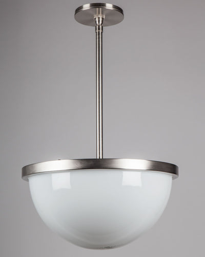 Alan Wanzenberg Collection image 1 of a Nevins 14 Pendant made-to-order.  Shown in Satin Nickel.
