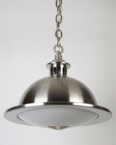 Archive Collection image 1 of a Orson Pendant made-to-order.  Shown in Satin Stainless.