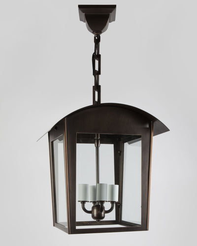 Remains Lighting Co. Collection image 1 of a Paul 13 Exterior Lantern made-to-order.  Shown in Dark Waxed Bronze.