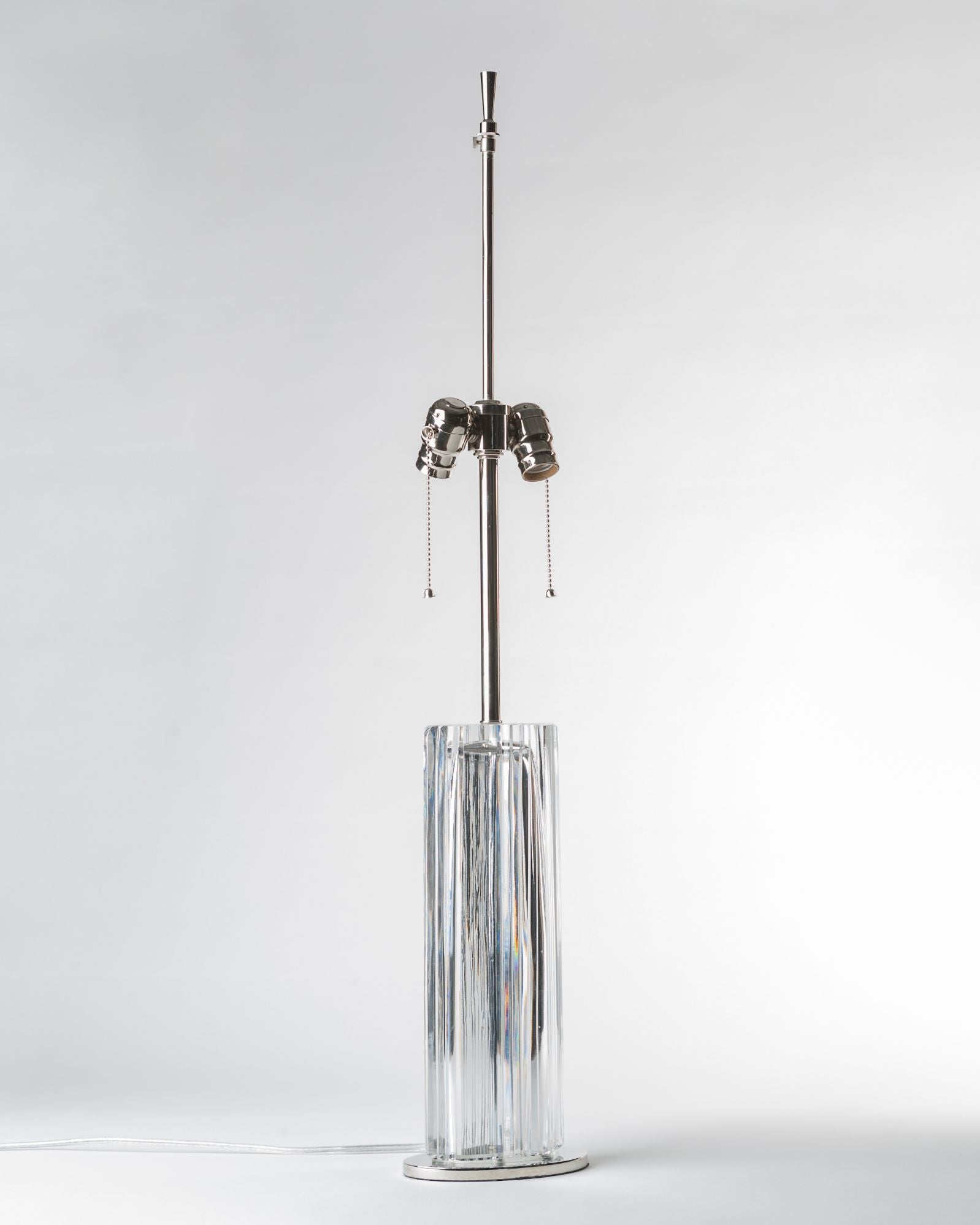 Riedel Cut Crystal Column Table Lamp | Vintage Collection