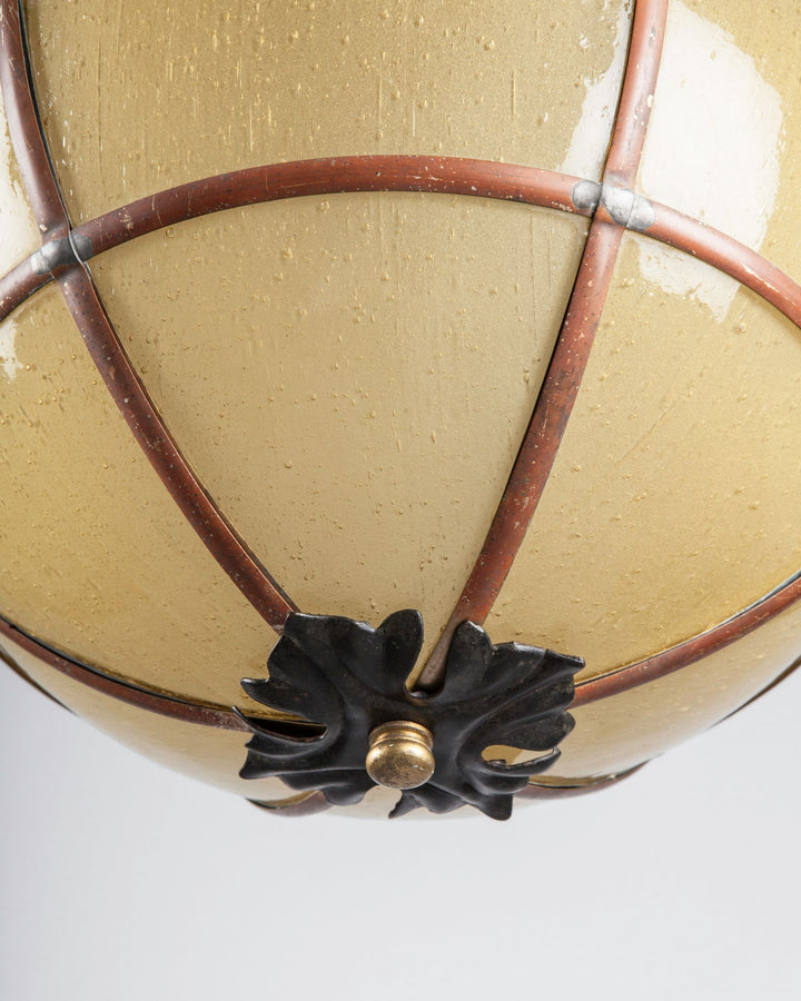Amber Glass Globe Pendant | Archive Collection – Remains Lighting Co.