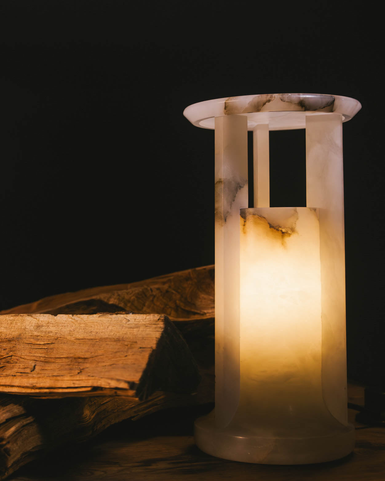 M.Fisher Collection image 4 of a made-to-order Ariadne Table Lantern.  Shown in Oil Rubbed Bronze.