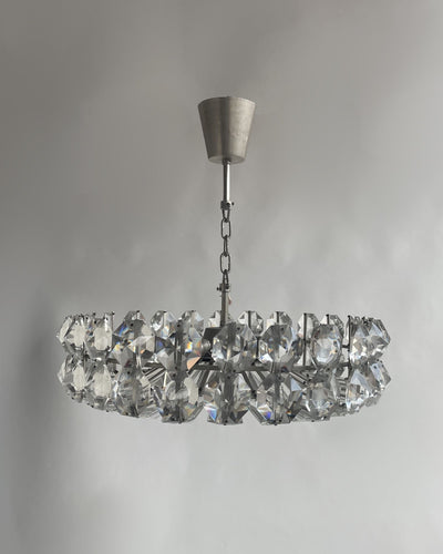 Vintage Collection image 1 of a Bakalowits Aged Nickel Chandelier antique in a Original Antique Finish finish.