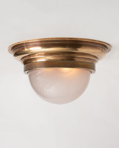 Vintage Collection image 1 of a Brass and Glass Flush Mount antique.