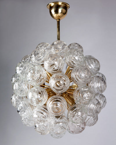 Vintage Collection image 1 of a Brass sputnik pendant antique in a Age Darkened Lacquered Brass finish.