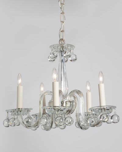 Vintage Collection image 1 of a Crystal Teardrop Chandelier antique.