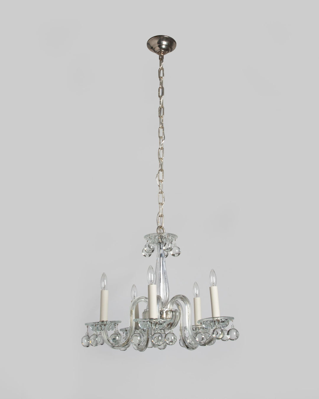 Vintage Clear Crystal Chandelier Teardrop Prisms Set of 5