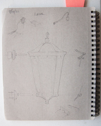  Collection image 1 of a Drawing of Garden Lantern made-to-order.