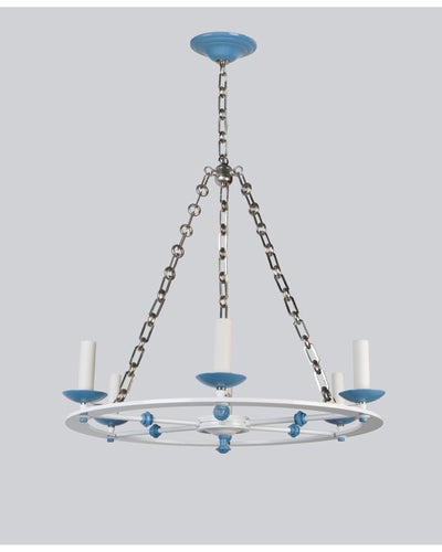 Remains Lighting Co. Collection image 1 of a Elias 19 Chandelier made-to-order.  Shown in custom Powdercoat finish with custom chain..