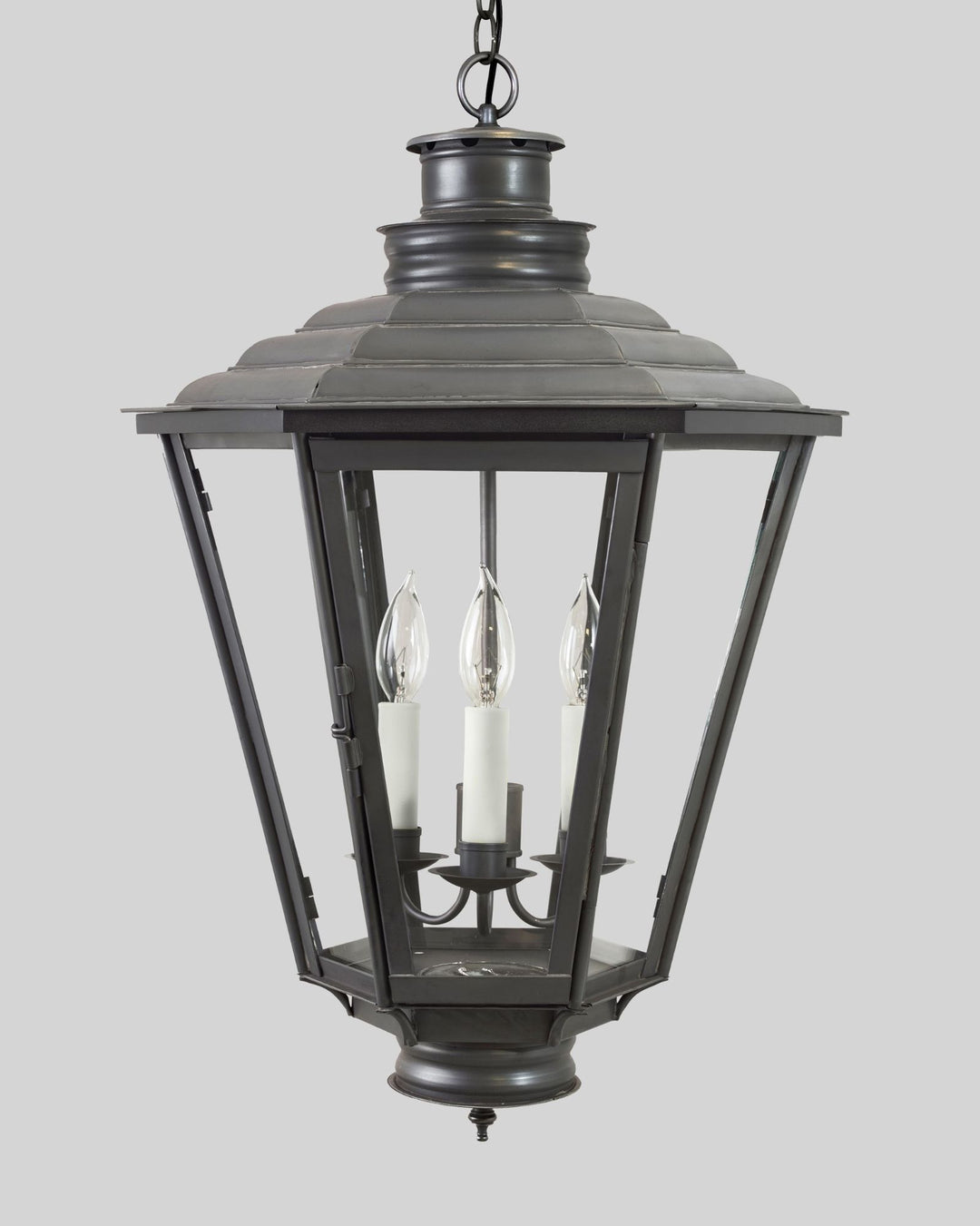 English Gas Exterior Hanging Lantern Large by Scofield Lighting