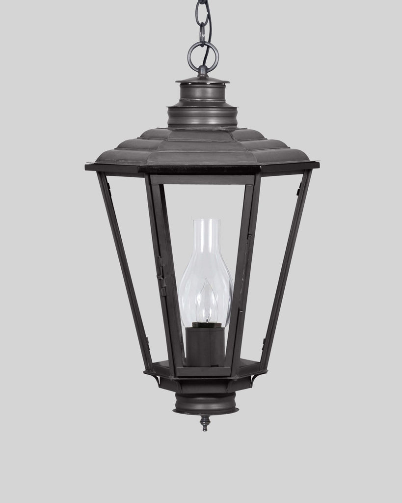 English Gas Exterior Hanging Lantern Small by Scofield Lighting