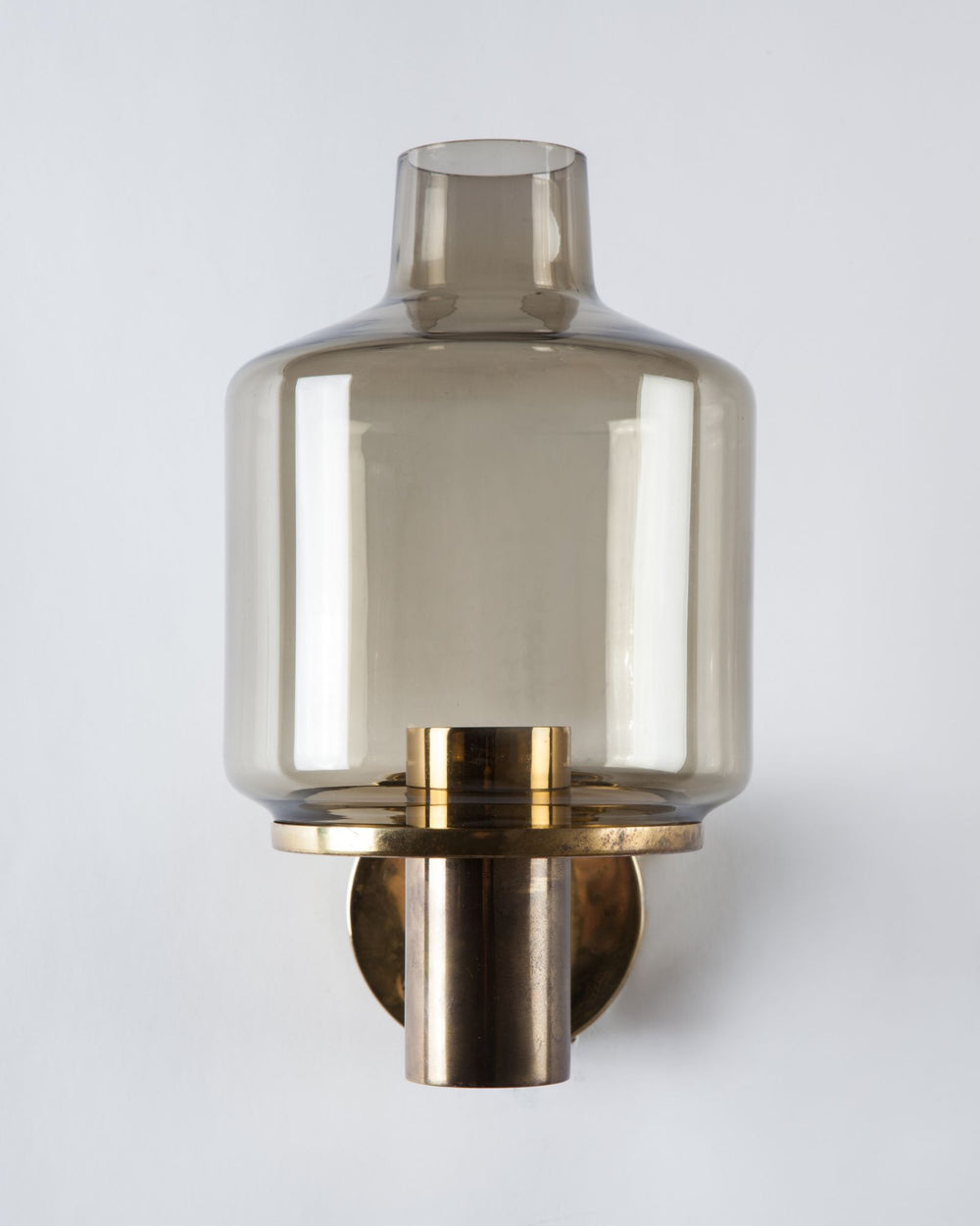 Hans-Agne Jakobsson Sconce with Smoke Glass | Archive Collection