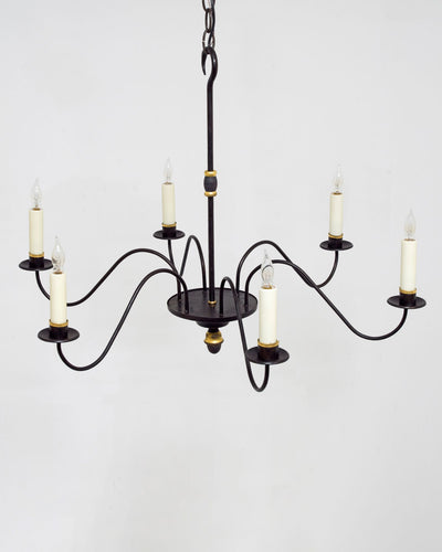 Scofield Lighting Collection image 1 of a Hartford Chandelier Small made-to-order.  Medium size shown in Aged Tin.