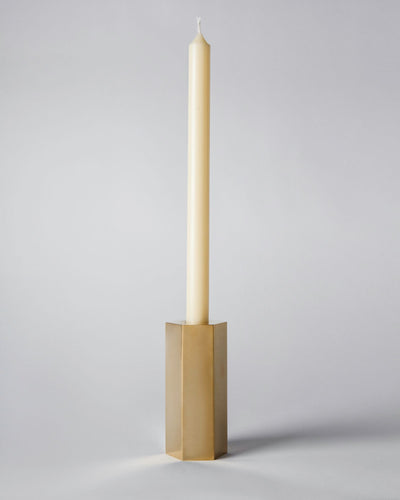 Remains Lighting Co. Collection image 1 of a Hex Standard Candlestick made-to-order.