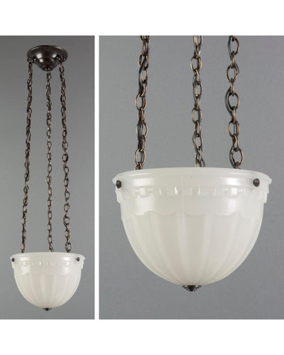 Vintage Collection image 1 of a Inverted dome chandelier antique.