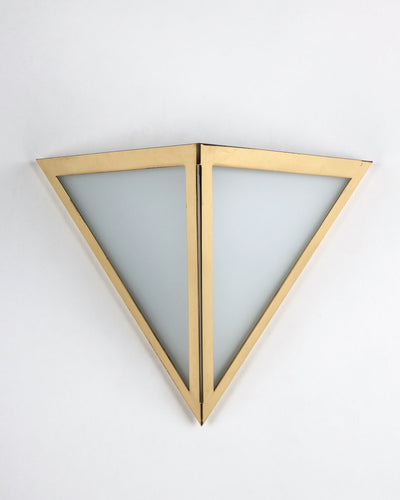 Vintage Collection image 1 of a pair of Limburg pyramid sconces antique.