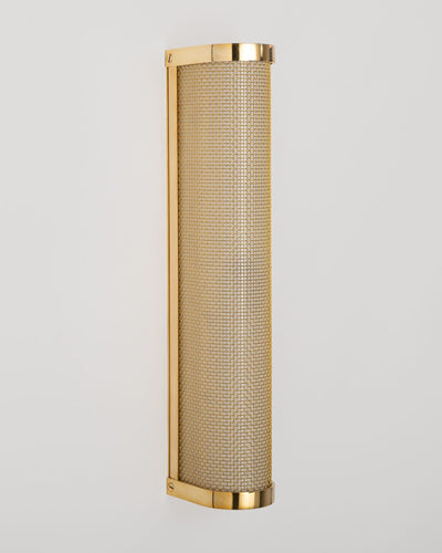 Commune Collection image 1 of a Linear Sconce Small made-to-order.  Shown in Polished Brass.