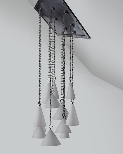  Collection image 1 of a Opal Glass and Blackened Brass Assemblage made-to-order.