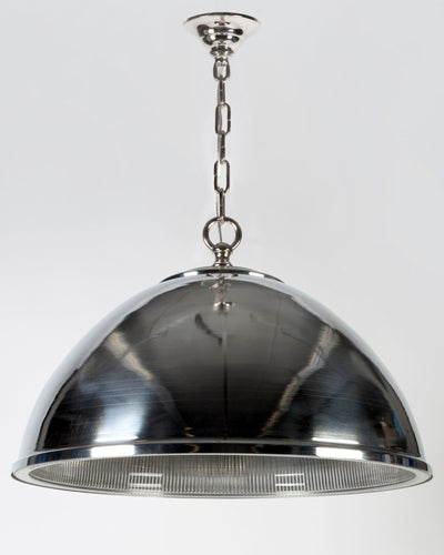 Remains Lighting Co. Collection image 1 of a Oskar 21 Pendant made-to-order.  Shown in Polished Nickel.