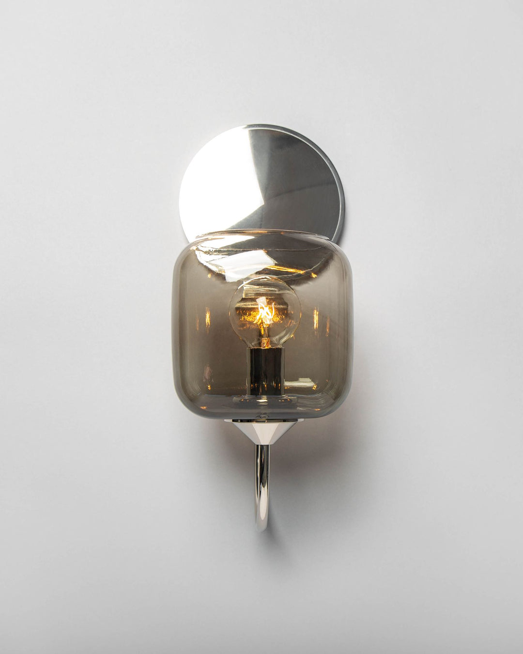 Savoia Sconce with Ice Cube Glass by Remains Lighting Co.