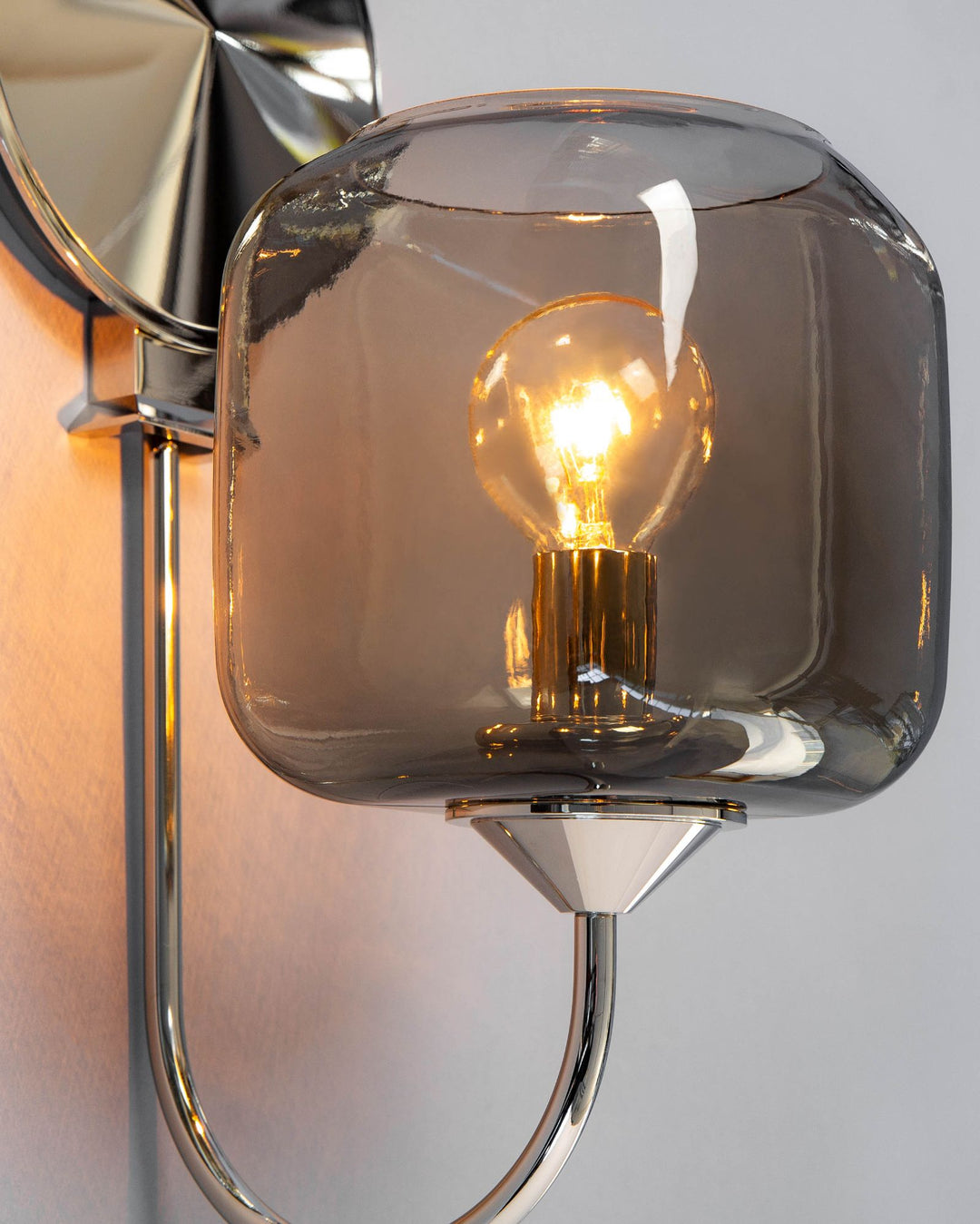Savoia Sconce with Ice Cube Glass by Remains Lighting Co.