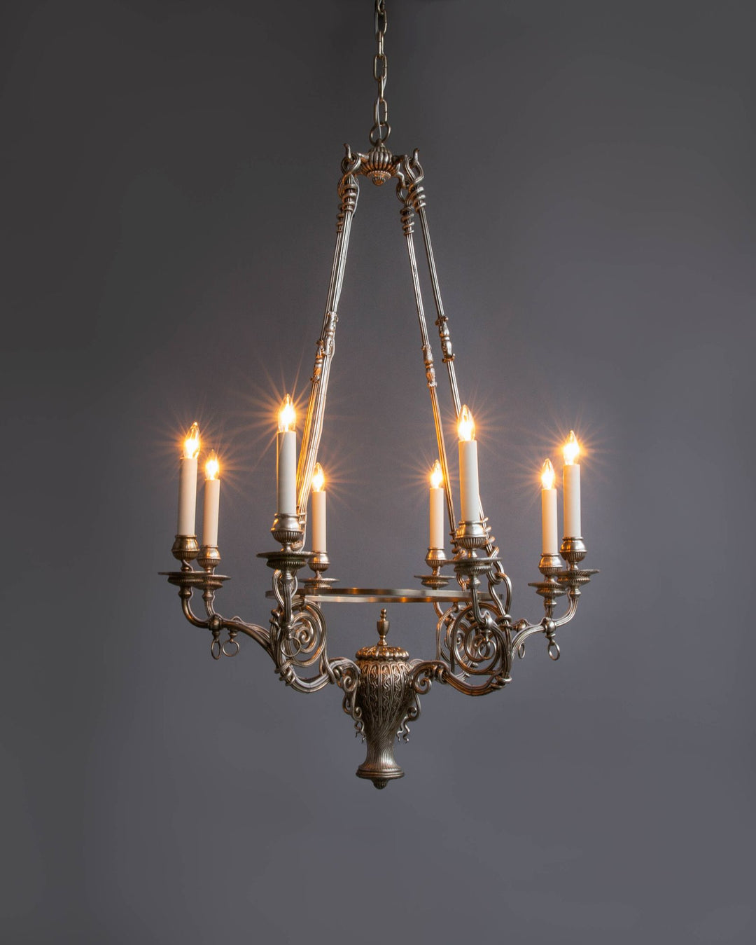 silver-19th-century-chandelier