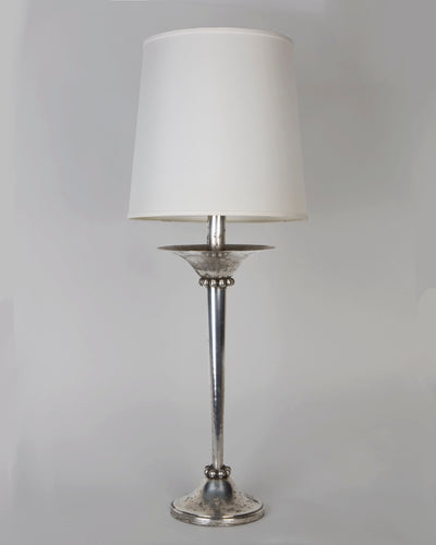 Vintage Collection image 1 of a Silverplate Art Deco Table Lamp antique.