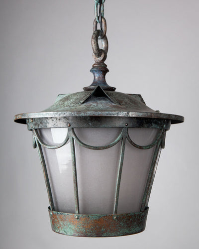 Vintage Collection image 1 of a Verdigris lantern antique in a Original Verdigris finish.