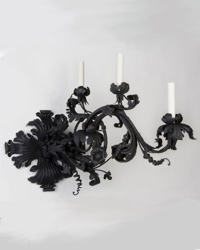 Vintage Collection image 1 of a Wrought Iron Vine Sconce antique.