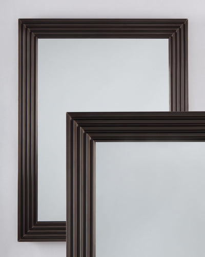 Remains Lighting Co. Collection image 1 of a Alexandra Mirror made-to-order.  Shown in Dark Waxed Bronze.
