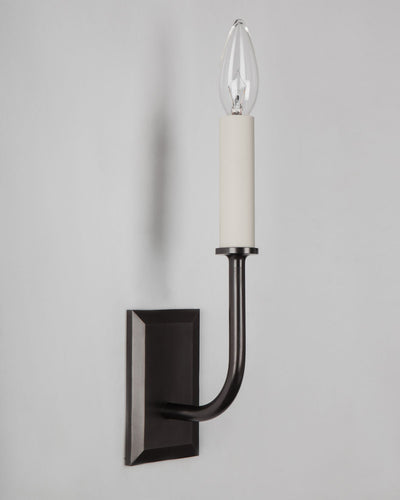 Remains Lighting Co. Collection image 1 of a Aloysius Sconce made-to-order.  Shown in Dark Waxed Bronze.