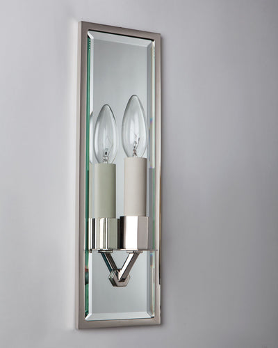 Remains Lighting Co. Collection image 1 of a Ava 14 Sconce made-to-order.  Shown in Polished Nickel.