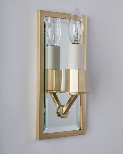 Remains Lighting Co. Collection image 1 of a Ava 8 Sconce made-to-order.  Shown in Burnished Brass.