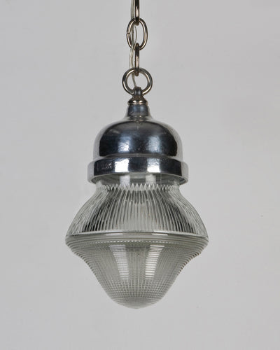 Vintage Collection image 1 of a Crouse Hinds Holophane Glass Pendant antique.