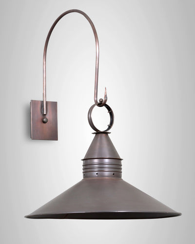 Scofield Lighting Collection image 1 of a Edison Style Exterior Wall Pendant Large made-to-order.  Shown in Bronzed Copper.