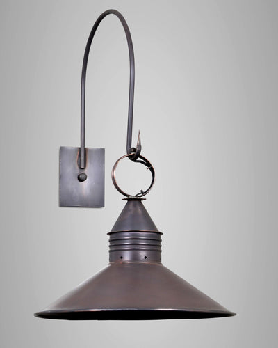 Scofield Lighting Collection image 1 of a Edison Style Wall Pendant Medium made-to-order.  Shown in Bronzed Copper.