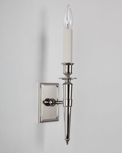 Remains Lighting Co. Collection image 1 of a Eric Sconce made-to-order.  Shown in Polished Nickel.