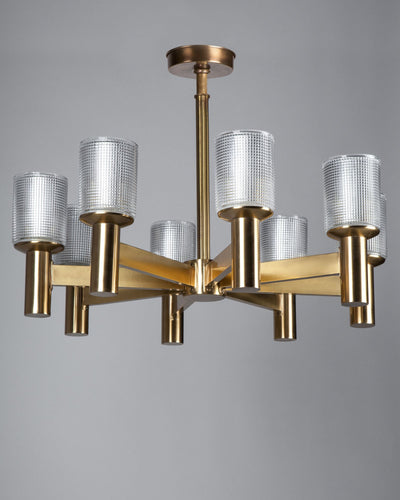 Vintage Collection image 1 of a Hans-Agne Jakobsson Chandelier with Glass Shades antique.