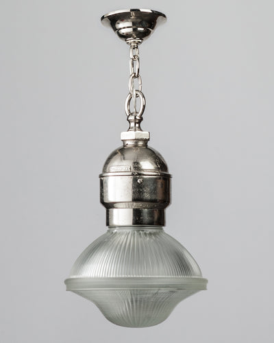 Vintage Collection image 1 of a Industrial Pendant by Westinghouse with Holophane Glass antique.