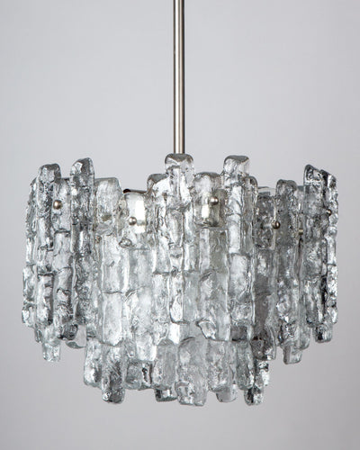 Vintage Collection image 1 of a Kalmar Ice Glass Chandelier antique in a Original Antique Finish finish.
