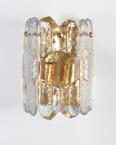 Vintage Collection image 1 of a pair of Kalmar Palazzo Glass Sconces antique.