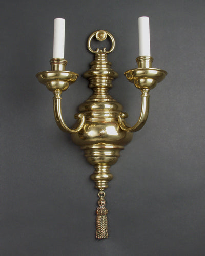 Vintage Collection image 1 of a Large Bronze Flemish Style Sconce Signed by E. F. Caldwell antique.