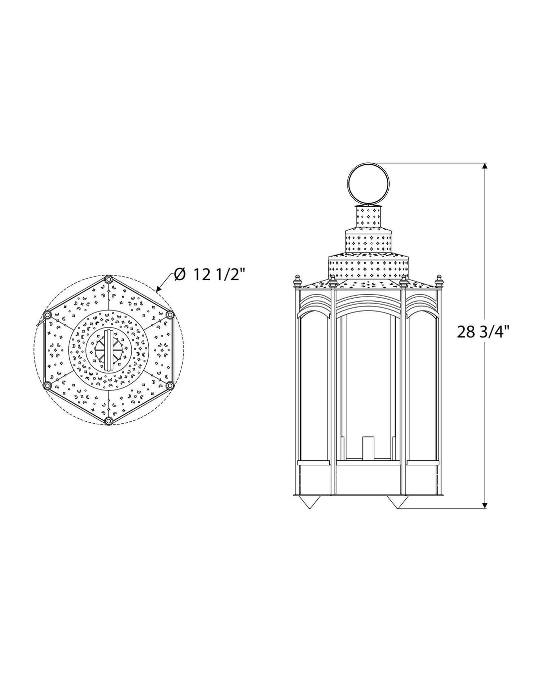 Liberty Tree Hanging Lantern Large by Scofield Lighting – Remains
