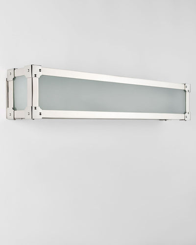 Remains Lighting Co. Collection image 1 of a Marlowe 26 Vanity made-to-order.  Shown in Polished Nickel.