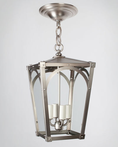 Remains Lighting Co. Collection image 1 of a Mercer 14 Lantern made-to-order.  Shown in Light Pewter.